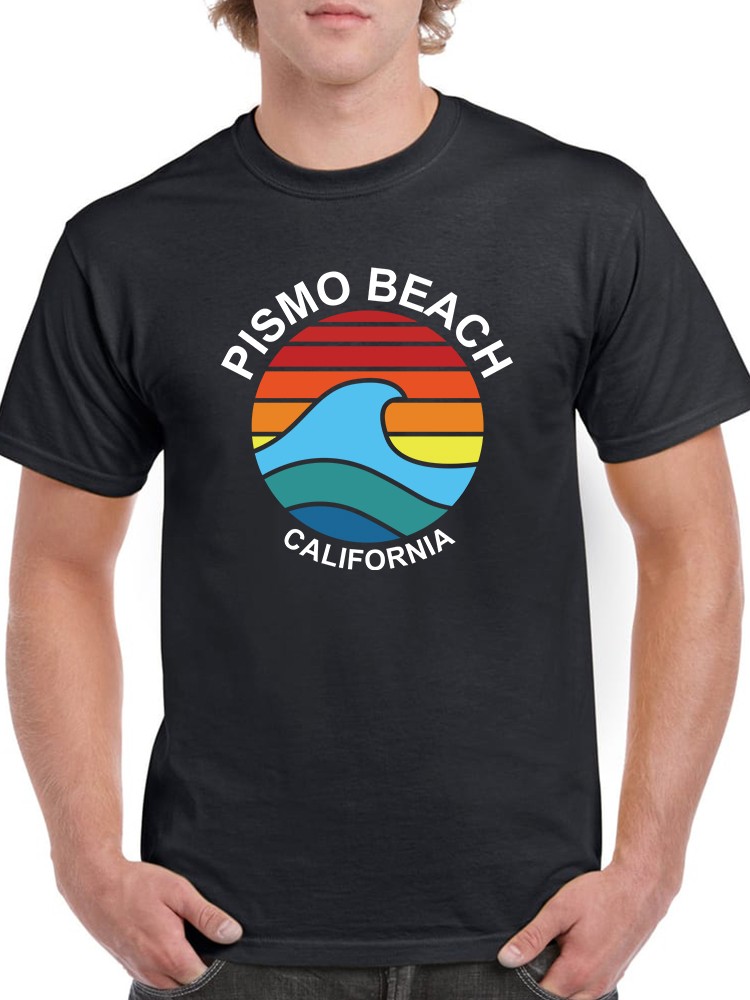 Playera Smartprintsink color Negro para Hombre Pismo Beach California