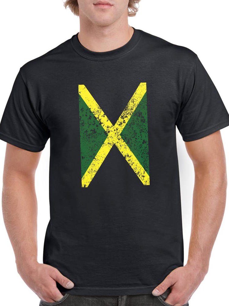 Playera Smartprintsink color Negro para Hombre Bandera de Jamaica