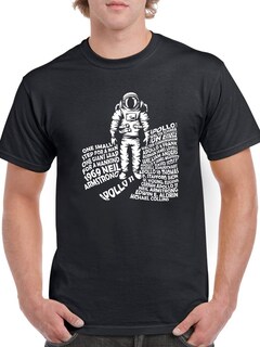 Foto 1 | Playera Smartprintsink Hombre con Frase color Negro