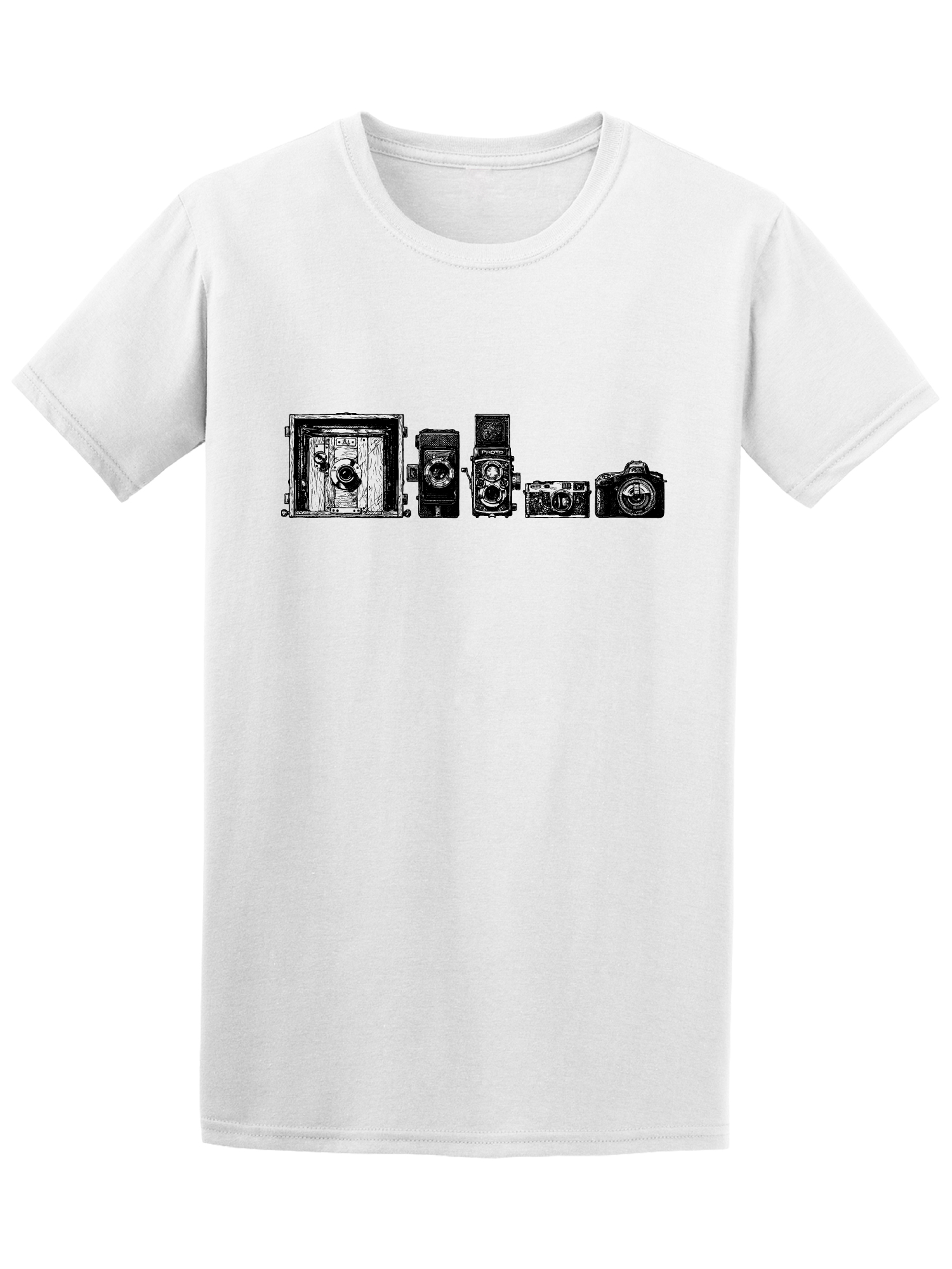 Playera Smartprintsink para Hombre Diseño Cámaras Fotográficas