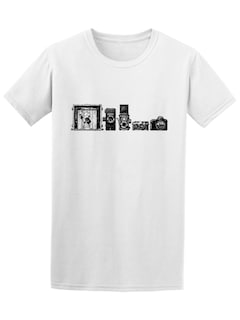Foto 1 | Playera Smartprintsink para Hombre Diseño Cámaras Fotográficas