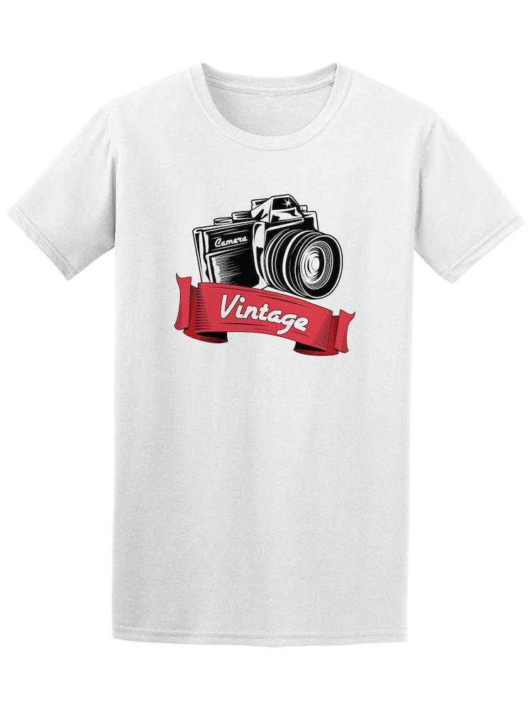 Playera Smartprintsink Hombre con Diseño de Cámara Vintage