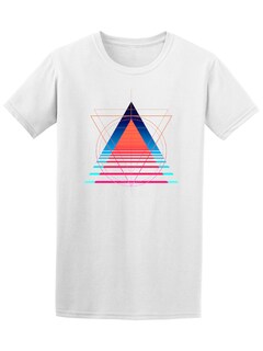 Foto 1 | Playera Smartprintsink Hombre con Diseño de Arte Abstracto/ Pirámide 2d de Colores