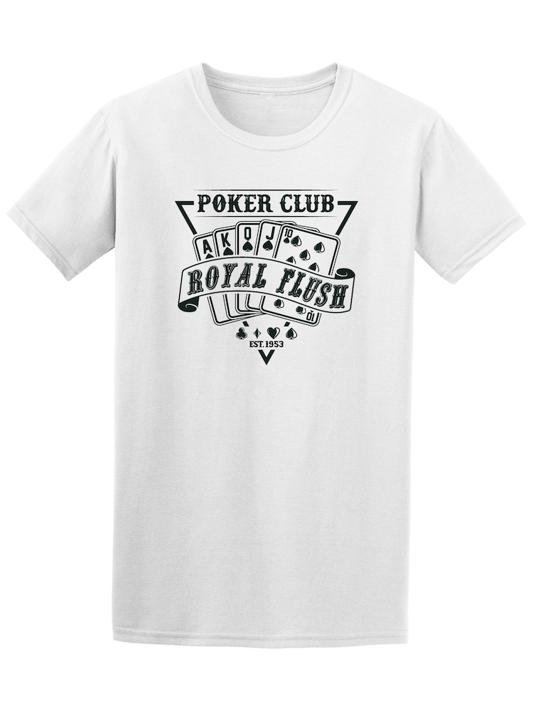 Foto 2 pulgar | Playera Smartprintsink Hombre Club de Póker Royal Flush