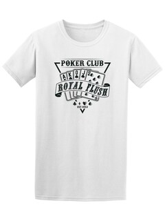 Foto 1 | Playera Smartprintsink Hombre Club de Póker Royal Flush