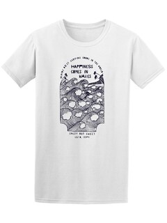Foto 1 | Playera Smartprintsink para Hombre - La Felicidad Viene En Olas