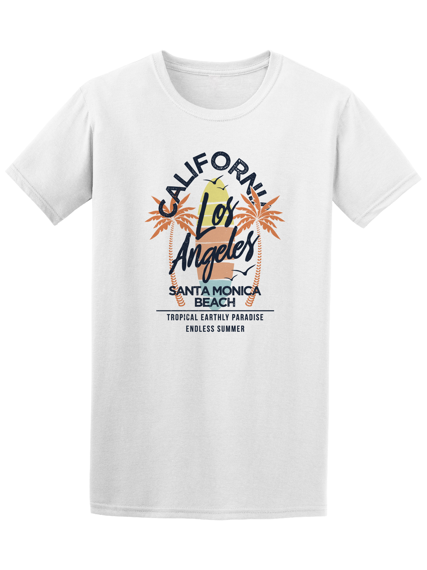 Foto 2 pulgar | Playera Smartprintsink Hombre California Santa Monica Beach