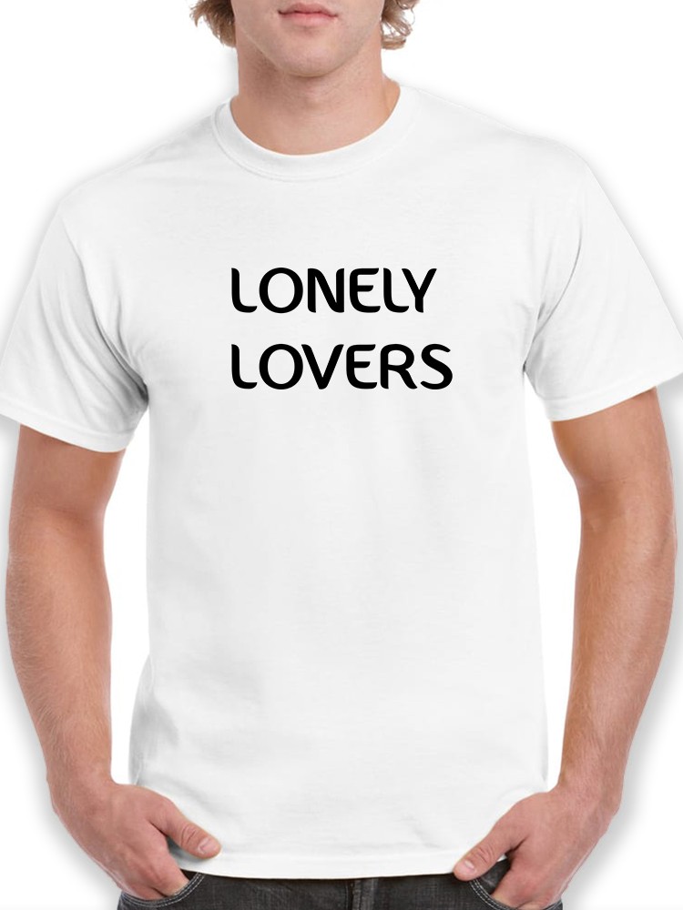 Playera Smartprintsink color Blanco para Hombre Amantes Solitarios