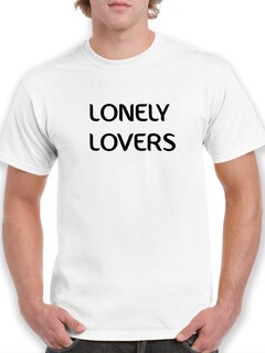 Foto 1 | Playera Smartprintsink color Blanco para Hombre Amantes Solitarios
