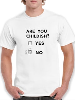 Foto 1 | Playera Smartprintsink Hombre con Frase color Blanco