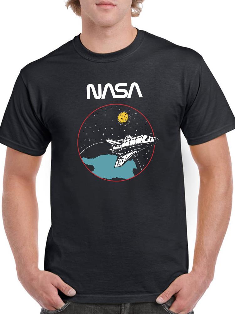 Playera Nasa para Hombre Nave En El Espacio