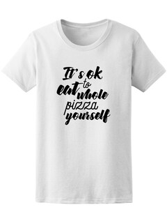 Foto 1 | Playera Smartprintsink Hombre con Diseño de Está Bien Comerte Toda Una Pizza Tú Solo