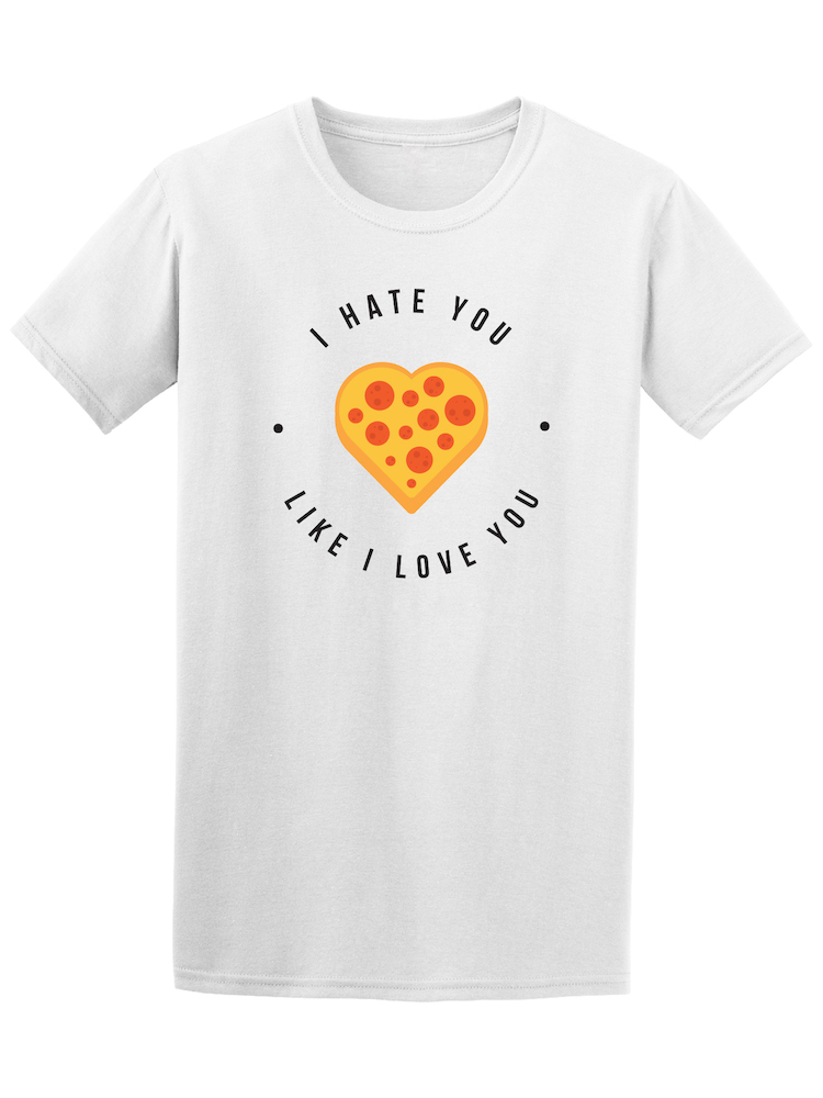 Foto 2 pulgar | Playera Smartprintsink Hombre con Diseño de Te Odio, Me Gustas, Te Amo