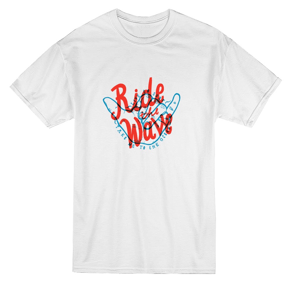 Playera Smartprintsink Hombre con Diseño de Monta La Ola