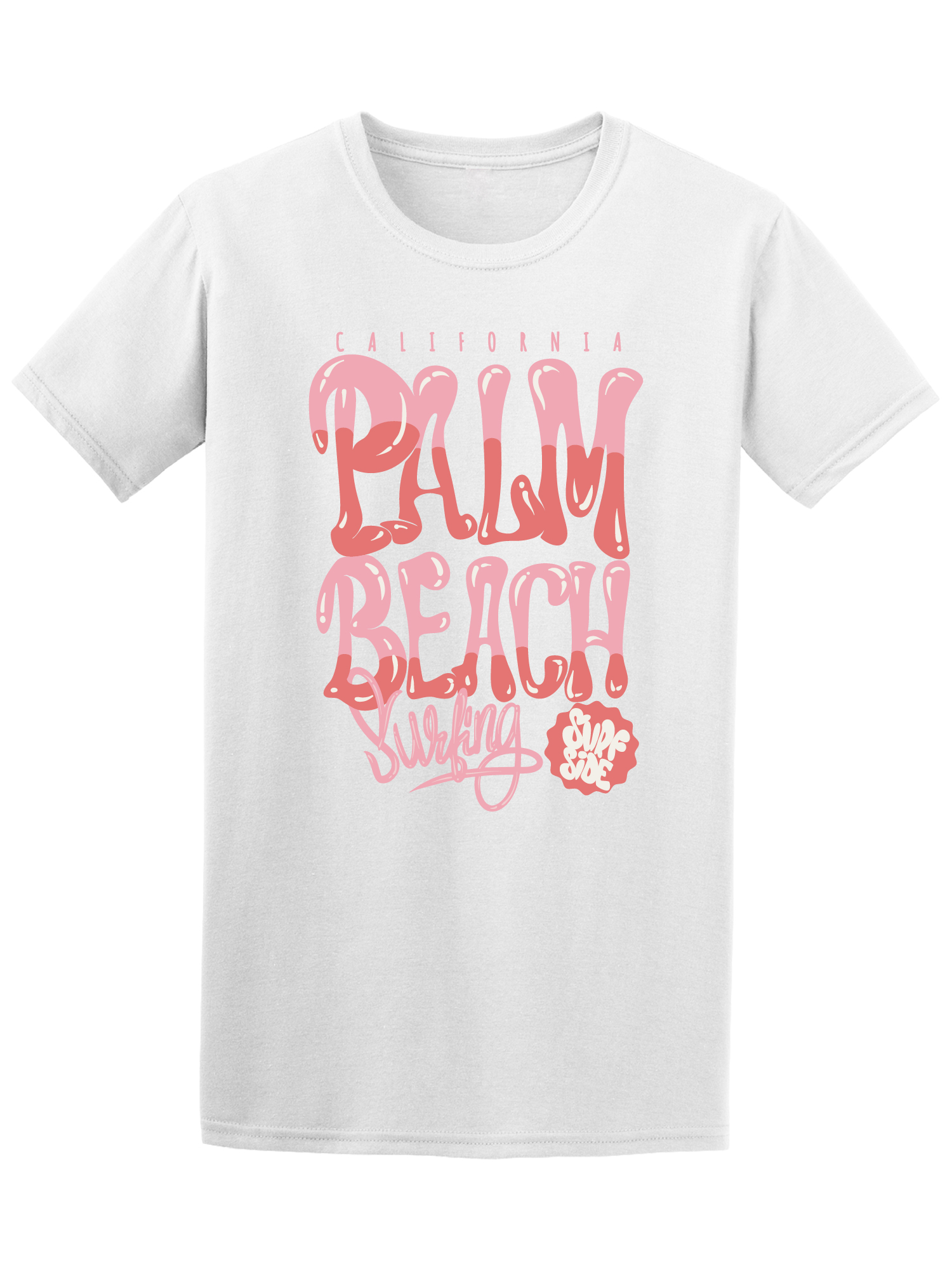 Playera Smartprintsink para Hombre - Surfeando En Palm Beach