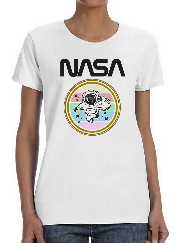Foto 2 pulgar | Playera Nasa para Mujer Astronauta Flotando