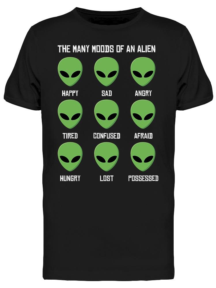 Playera Smartprintsink Hombre Estados De Humor De Un Alien