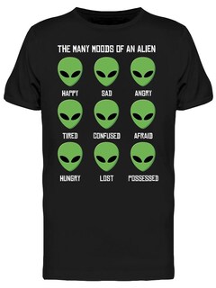 Foto 1 | Playera Smartprintsink Hombre Estados De Humor De Un Alien