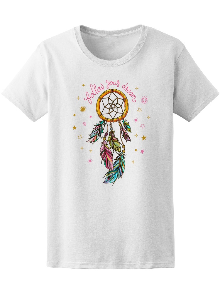 Playera Smartprintsink Mujer Sigue Tus Sueños Ilustración de Atrapasueños de Colores