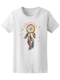Foto 1 | Playera Smartprintsink Mujer Sigue Tus Sueños Ilustración de Atrapasueños de Colores