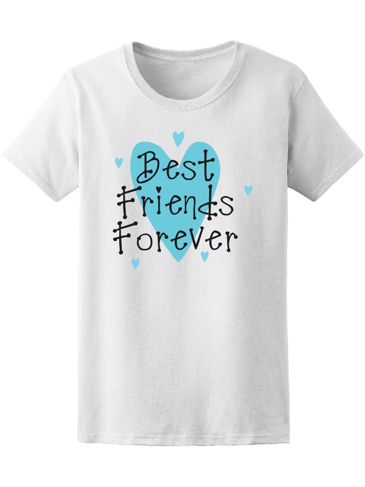 Foto 2 pulgar | Playera Smartprintsink Mujer Mejores Amigos por Siempre Corazones Azules