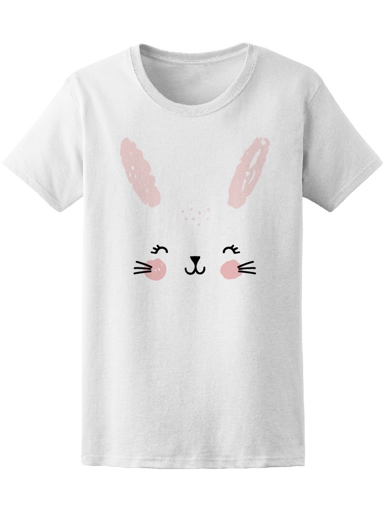 Foto 2 pulgar | Playera Smartprintsink Mujer Rostro de Conejo Feliz