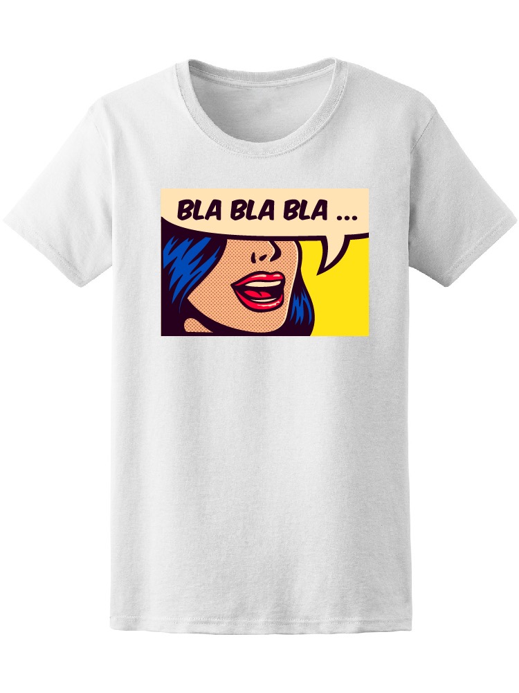 Foto 1 | Playera Smartprintsink Mujer Arte Pop Mujer con Globo de Diálogo
