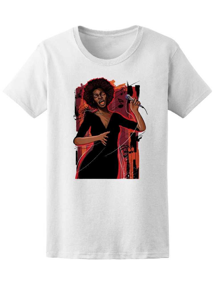 Foto 2 pulgar | Playera Smartprintsink Mujer Mujer Cantante de Jazz