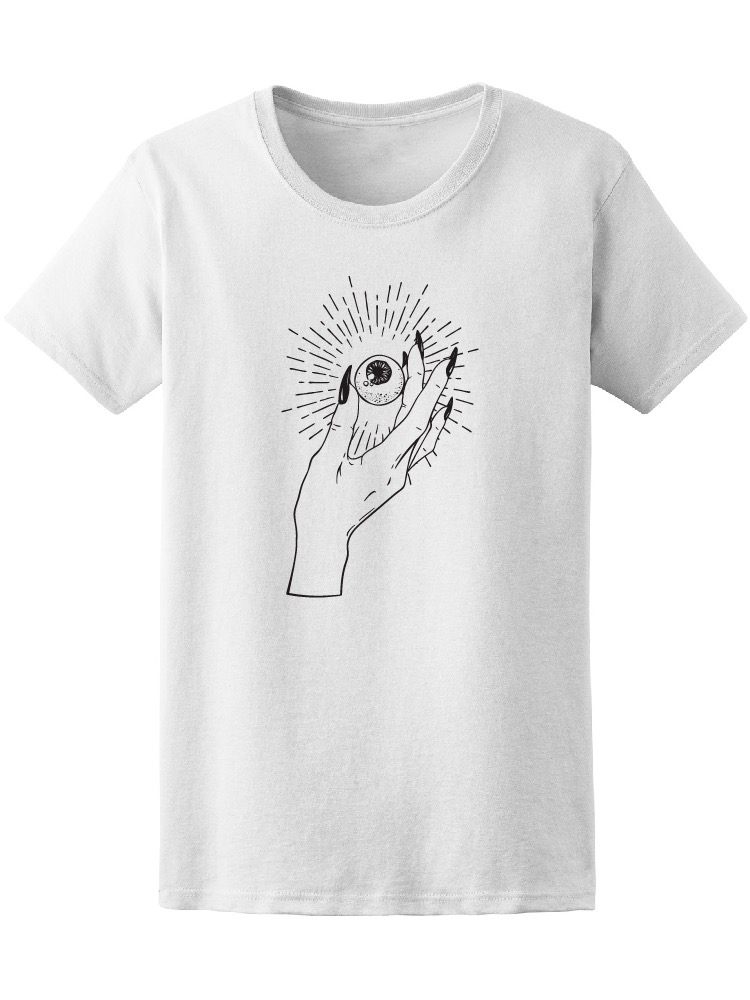 Playera Smartprintsink Mujer Mano Sosteniendo Ojo