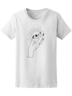 Foto 1 | Playera Smartprintsink Mujer Mano Sosteniendo Ojo