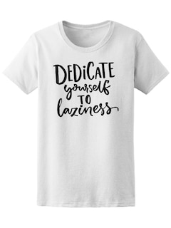 Foto 1 | Playera Smartprintsink Mujer Dedícate a la Pereza