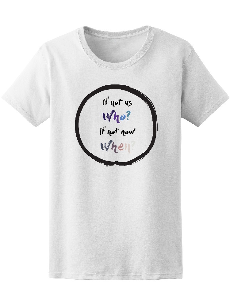 Foto 2 pulgar | Playera Smartprintsink Mujer si no Nosotros, Quien? si no Hoy, Cuando?