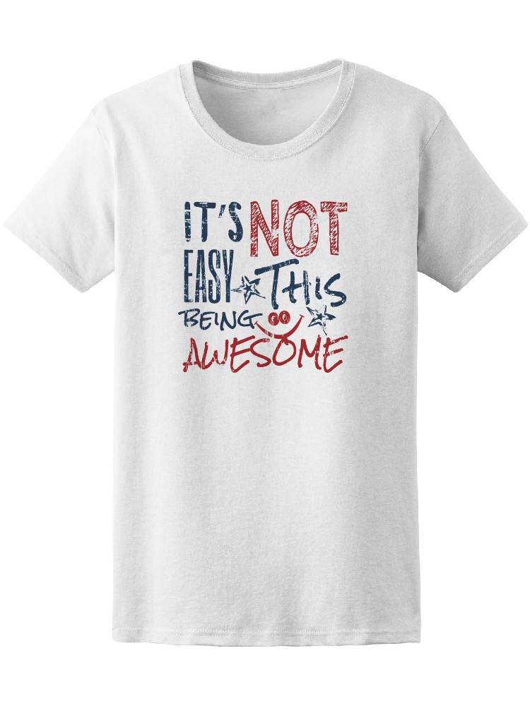 Foto 2 pulgar | Playera Smartprintsink Mujer no es Fácil Ser Así de Asombroso