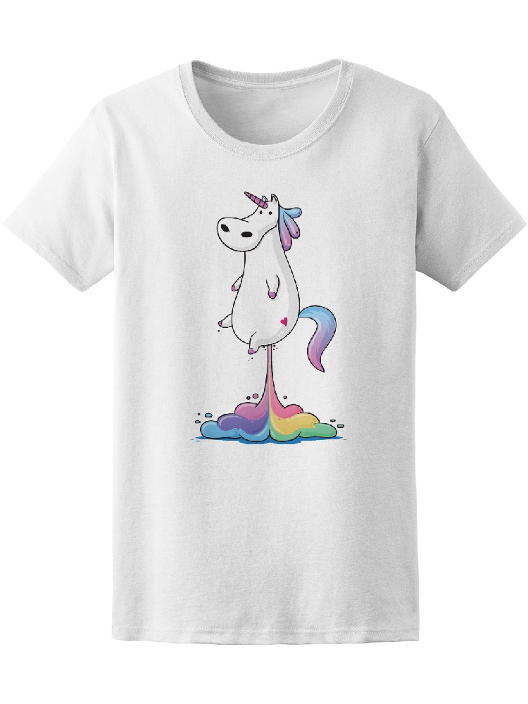 Foto 2 pulgar | Playera Smartprintsink Mujer Unicornio con Nubes de Colores