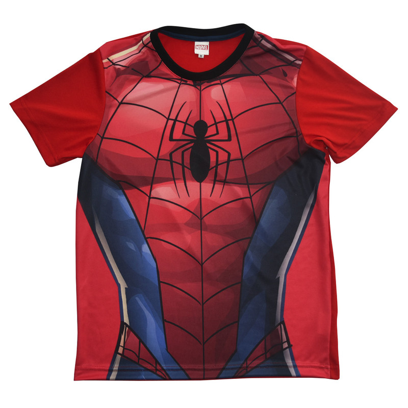 Playera Spiderman Carsatoons 9pruz16 color Rojo