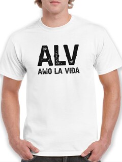 Foto 1 | Playera Smartprintsink para Hombre Alv: Amo La Vida