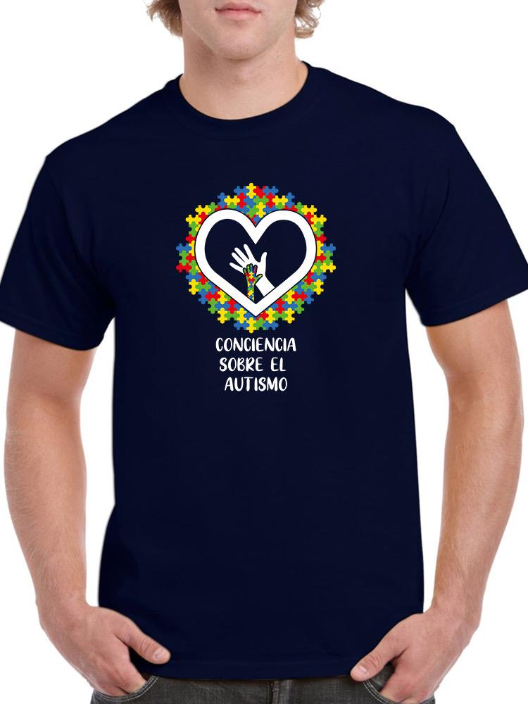 Playera Smartprintsink para Hombre Diseño Conciencia Sobre el Autismo