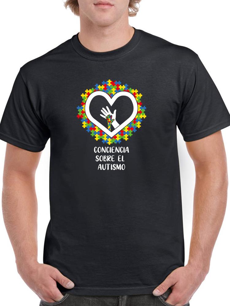 Playera Smartprintsink para Hombre Diseño Conciencia Sobre el Autismo