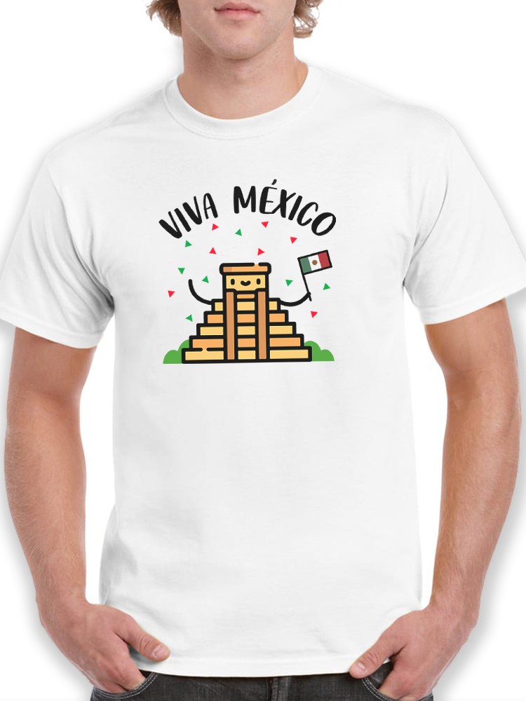 Playera Smartprintsink para Hombre Diseño Pirámide Prehispánica