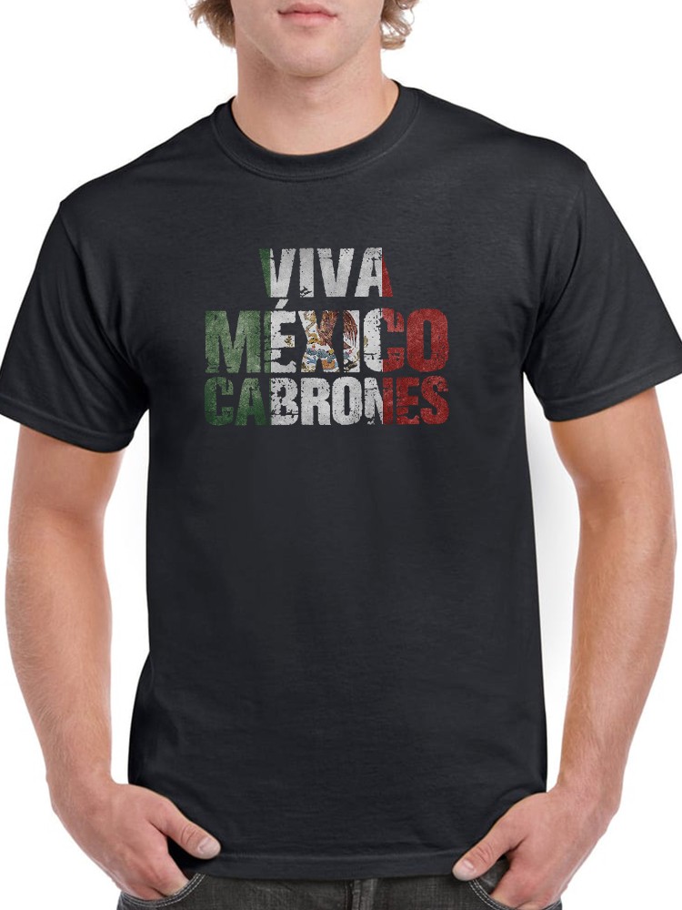 Playera Smartprintsink para Hombre Diseño Bandera de México