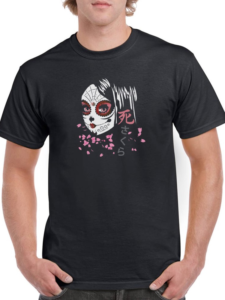 Playera SmartPrintsInk para Hombre - Calaverita Japonesa Anime