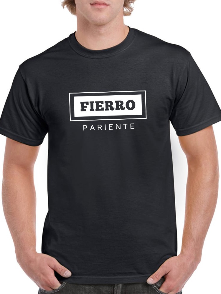 Playera SmartPrintsInk para Hombre Fierro Pariente