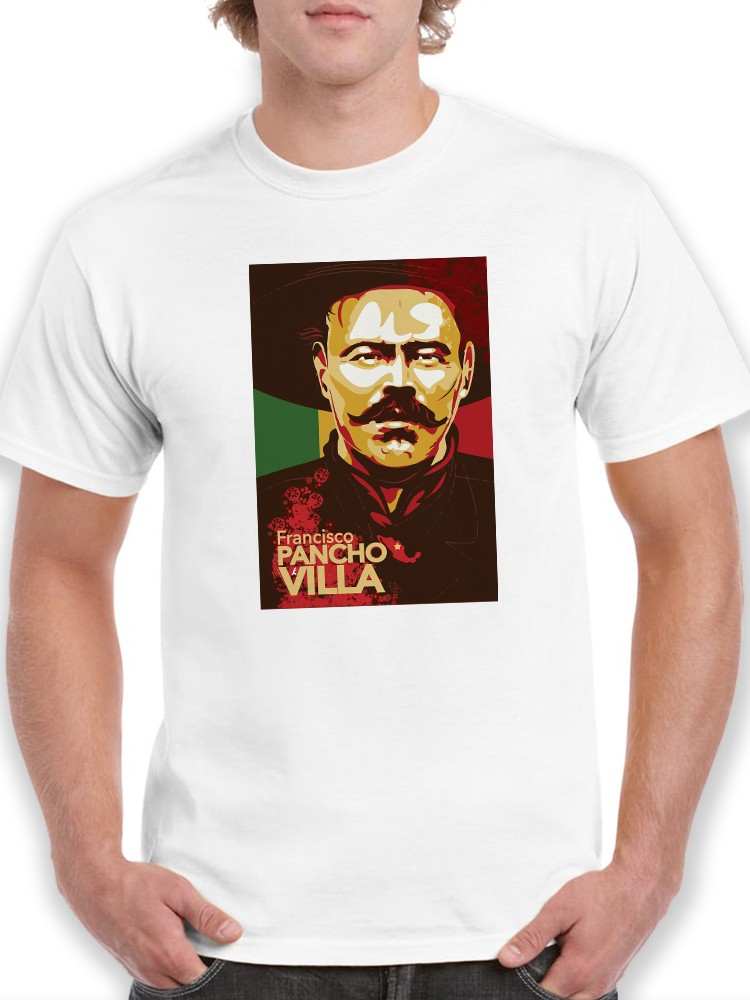 Playera SmartPrintsInk para Hombre Mexicana Pancho Villa