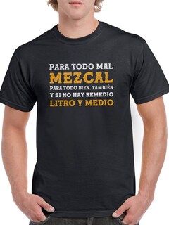 Foto 1 | Playera SmartPrintsInk para Hombre - Ante Todo Mal Mezcal