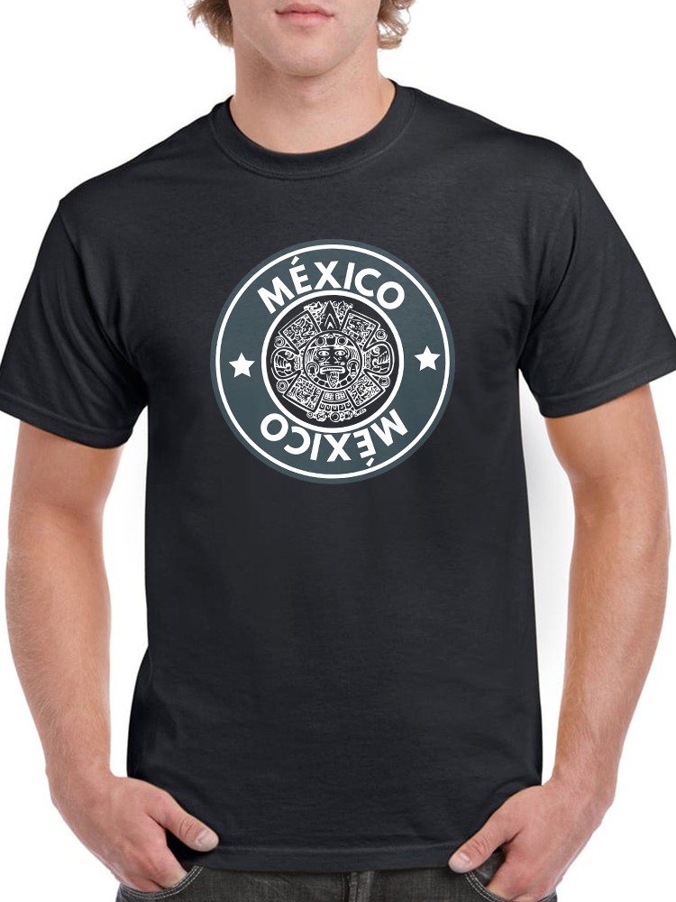 Playera SmartPrintsInk para Hombre Estampado de Logo Mexicano