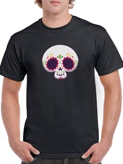 Foto 1 | Playera SmartPrintsInk para Hombre Linda Calaverita Animada