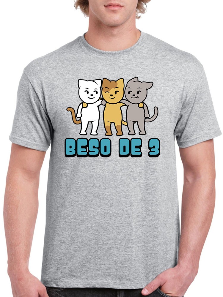 Playera Smartprintsink Un Beso De 3 para Hombre
