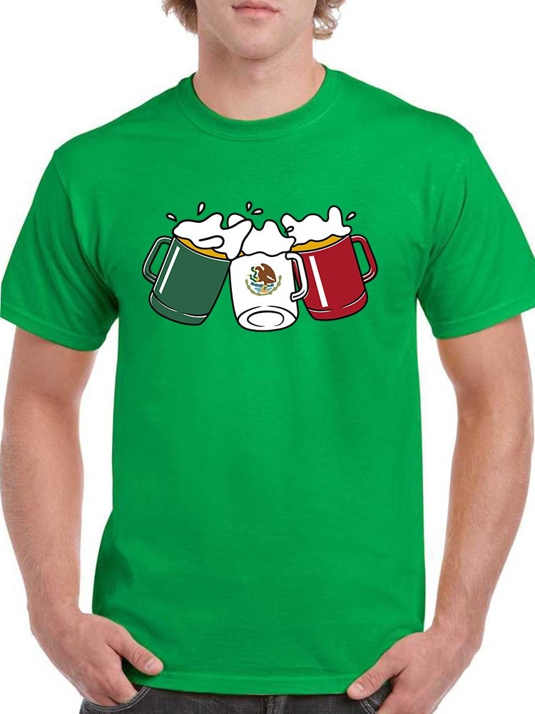 Playera Smartprintsink La Bandera Mexicana En Tarros Para Hombre