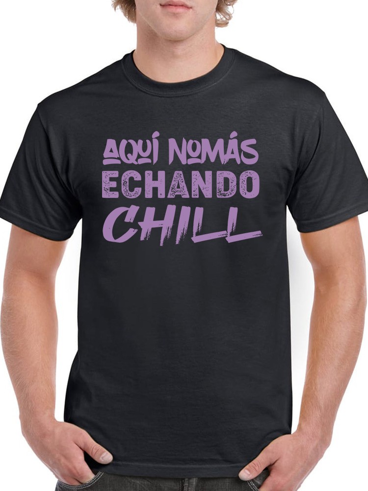 Foto 2 pulgar | Playera Smartprintsink Aquí Nomas Echando Chill para Hombre