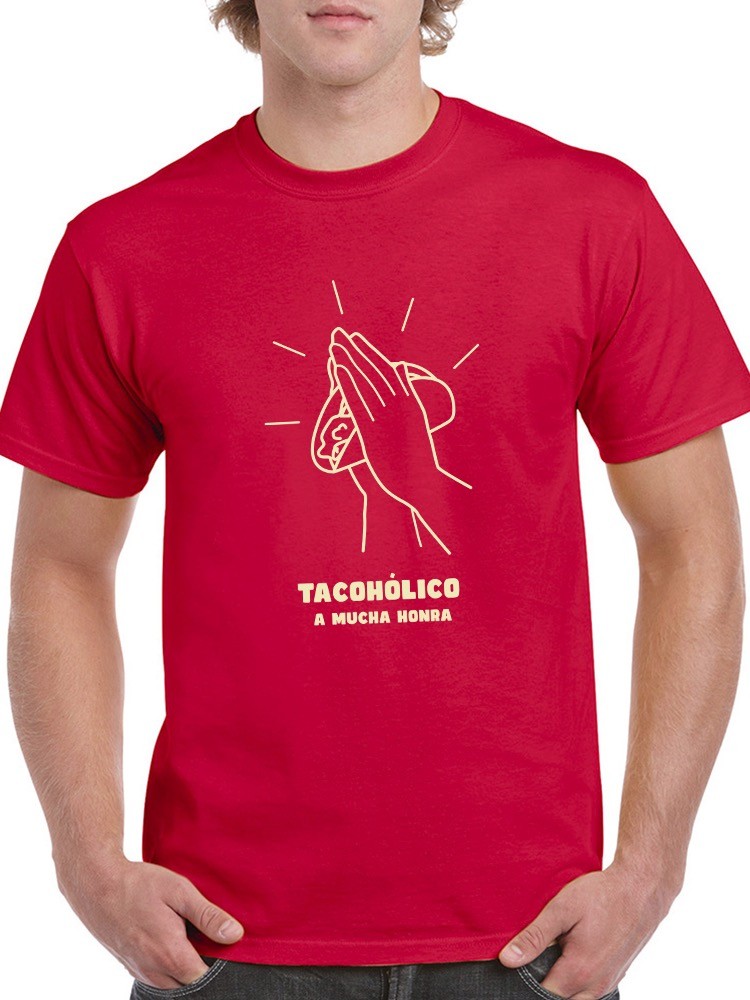 Foto 2 pulgar | Playera Smartprintsink color Rojo para Hombre